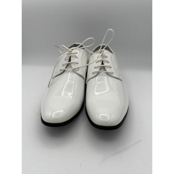 Men’s Bruno Marc White Patent Leather Oxford Dress Shoes Sz 9 main image 7